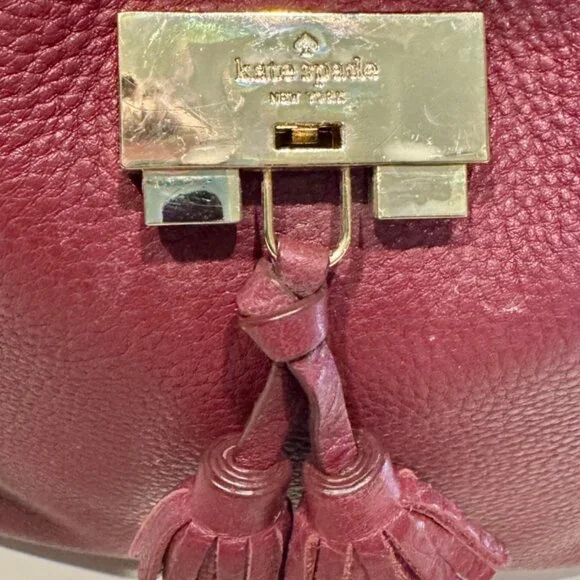 Kate Spade Hayes Suede Medium Flap Backpack - Picture 3 of 5